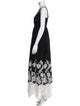 Anne Fontaine Lace Pattern Long Dress