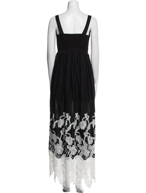 Anne Fontaine Lace Pattern Long Dress