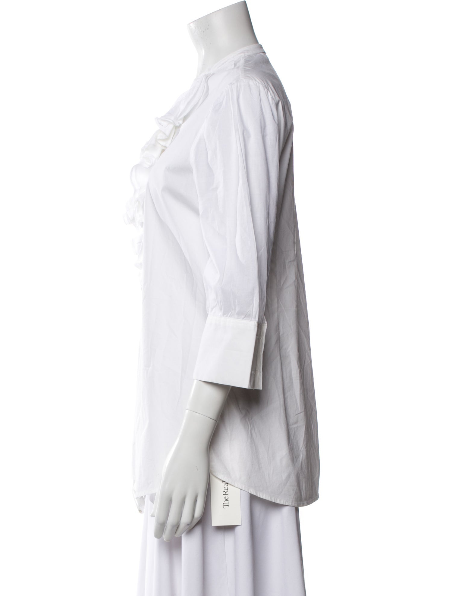 Anne Fontaine V-Neck Three-Quarter Sleeve Tunic