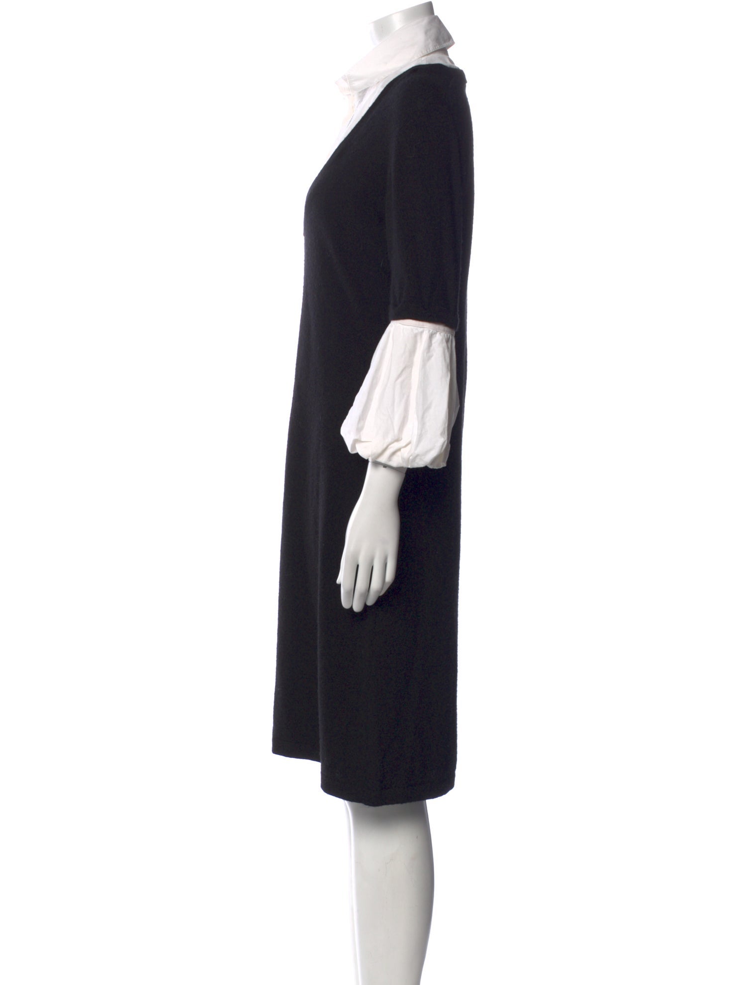 Anne Fontaine Wool Knee-Length Dress