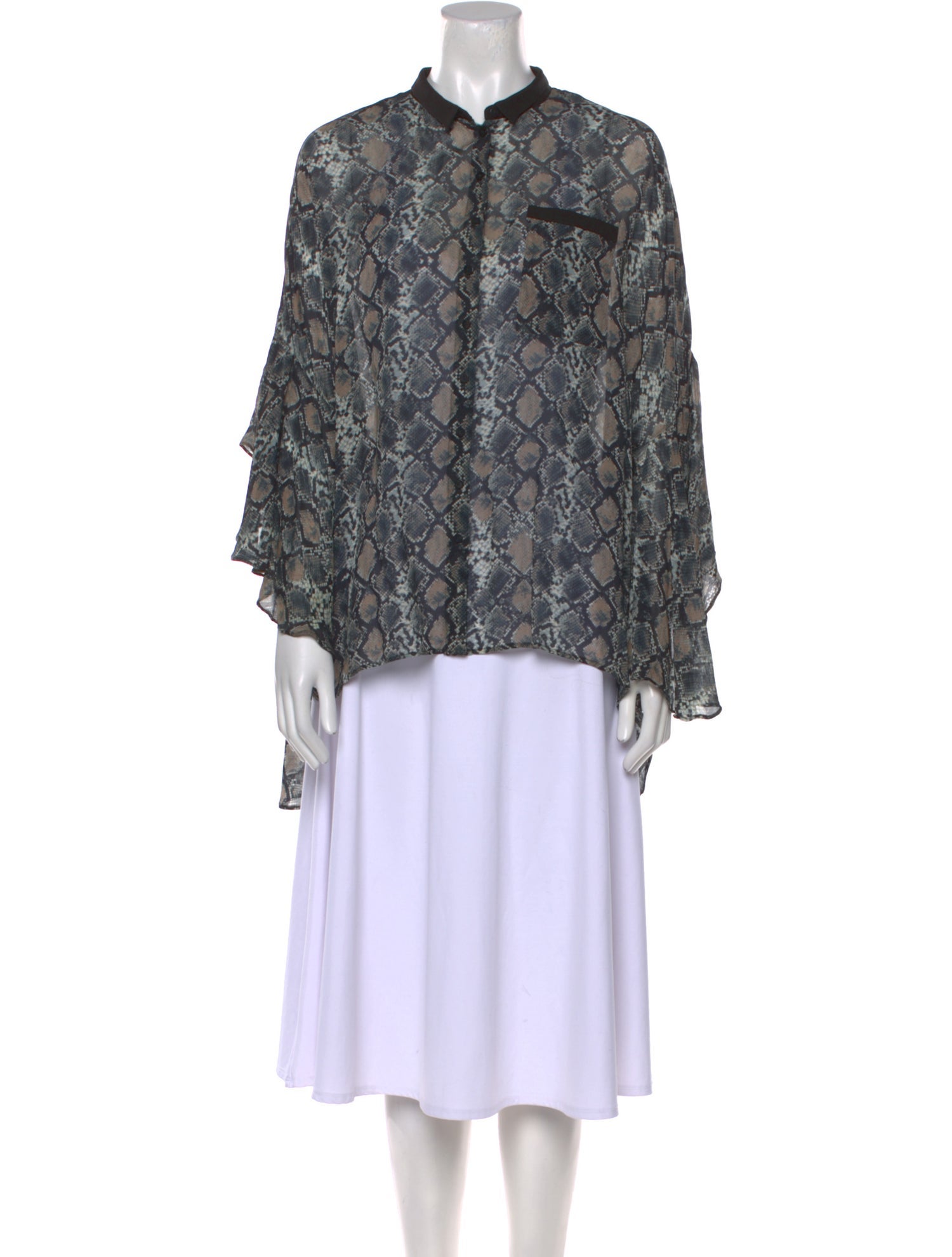 Anne Fontaine Printed Crew Neck Sweater