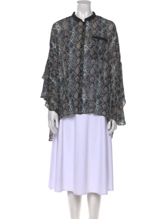 Anne Fontaine Printed Crew Neck Sweater