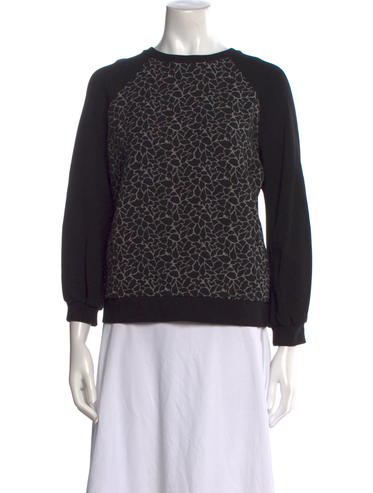 Anne Fontaine Printed Crew Neck Sweatshirt