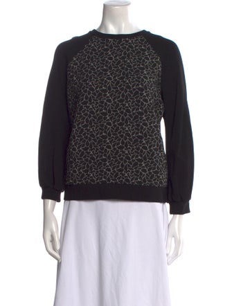 Anne Fontaine Printed Crew Neck Sweatshirt