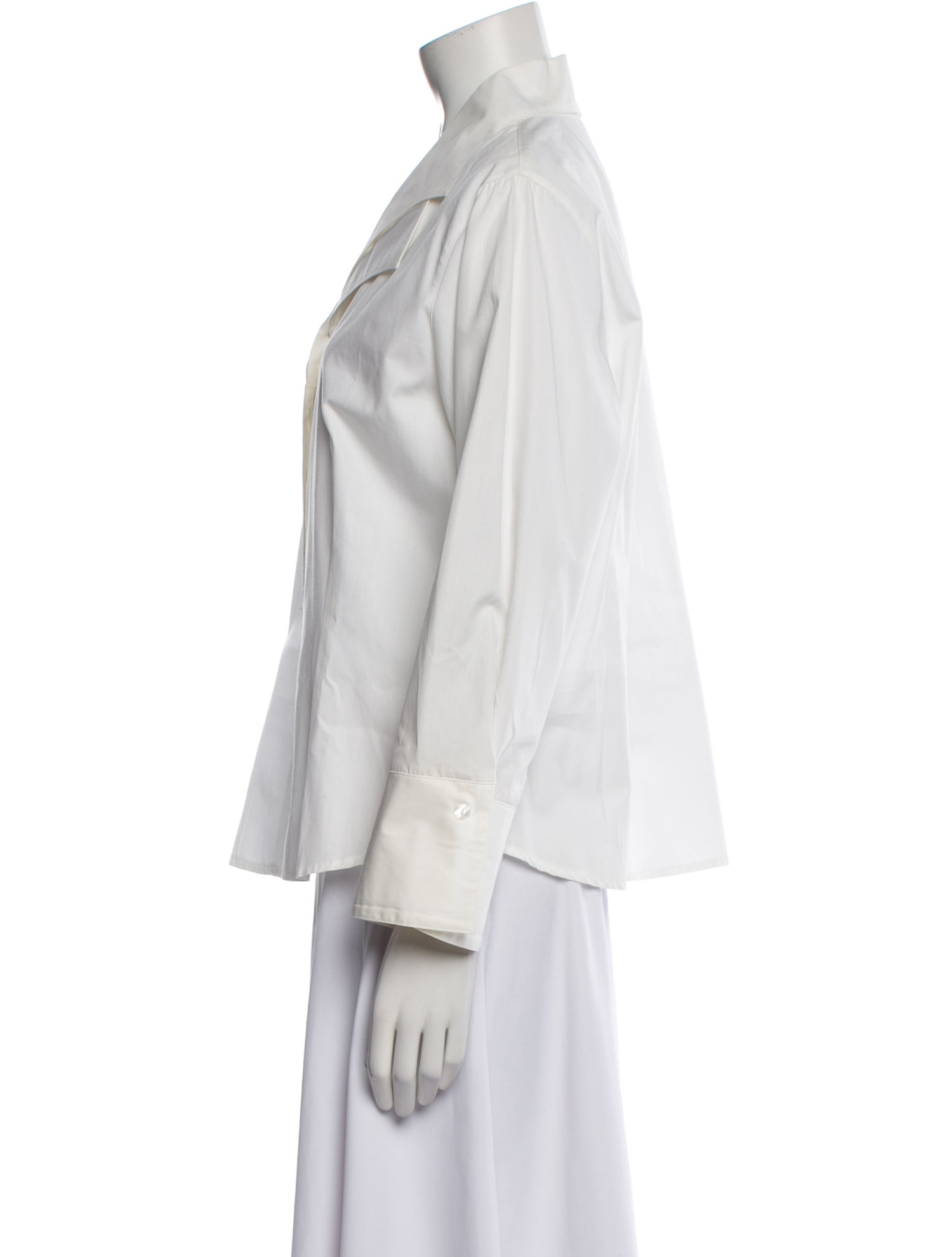 Anne Fontaine Long Sleeve Button-Up Top