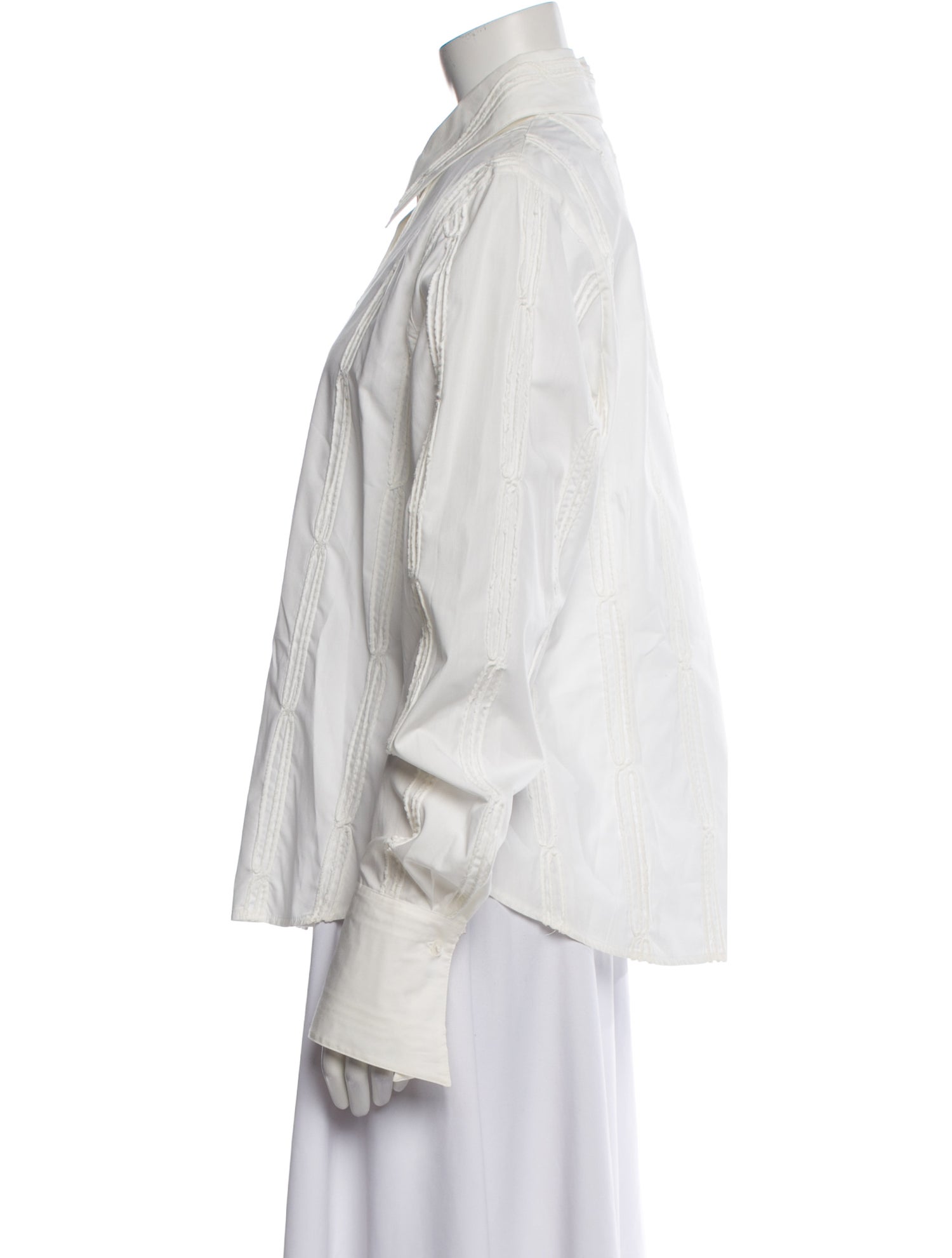 Anne Fontaine Long Sleeve Button-Up Top