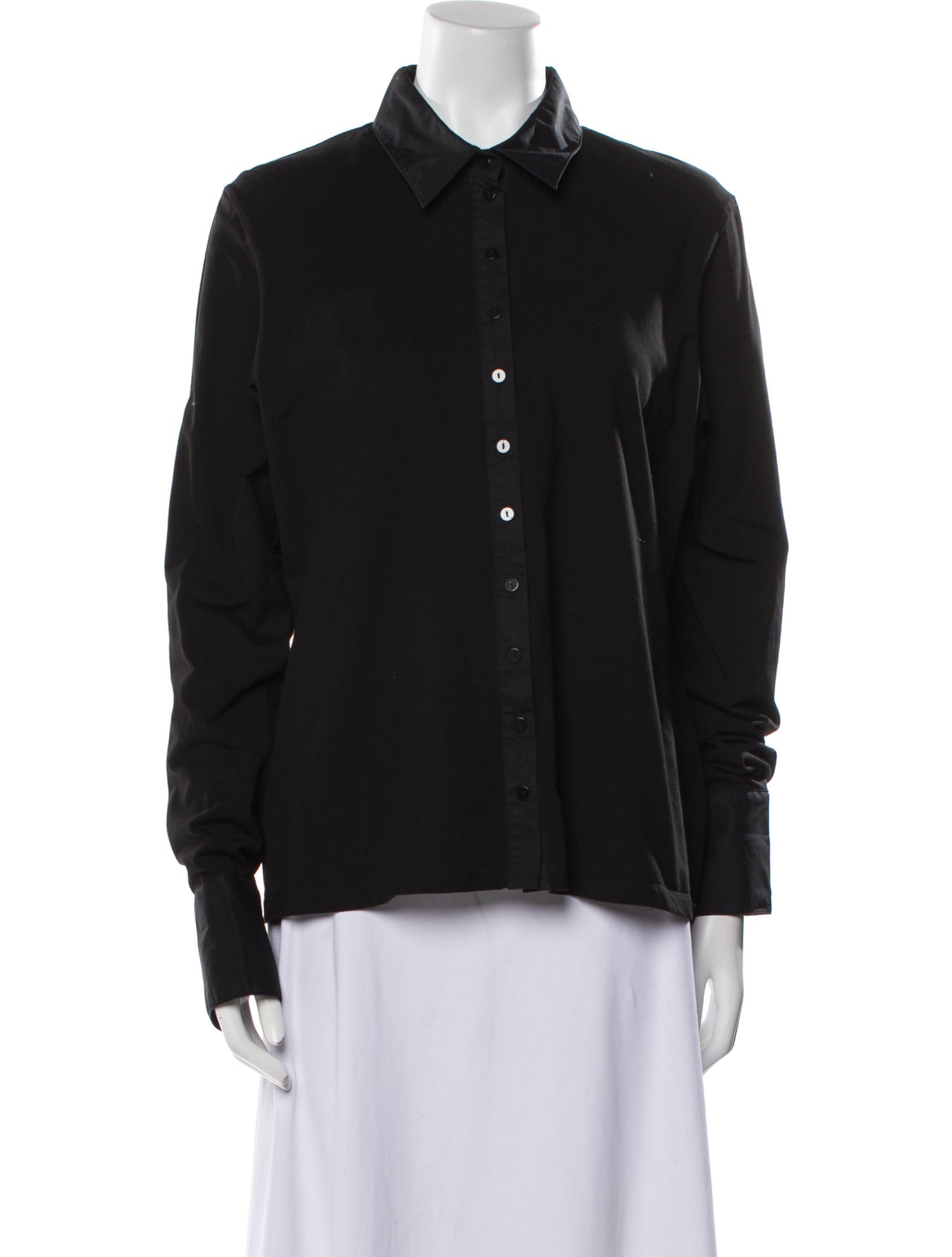 Anne Fontaine Long Sleeve Button-Up Top