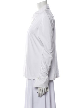 Anne Fontaine Long Sleeve Button-Up Top