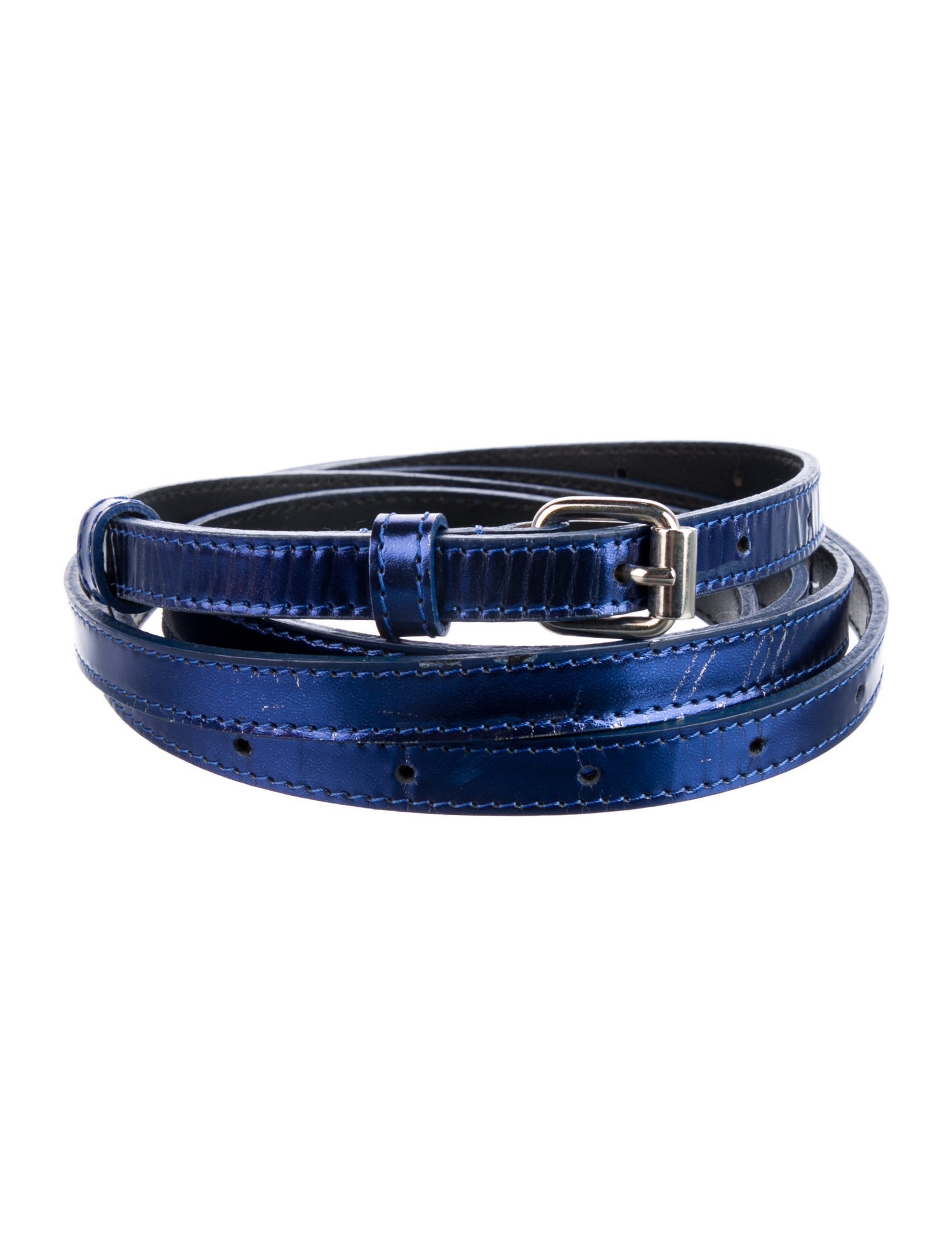 Anne Fontaine Skinny Leather Belt