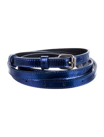 Anne Fontaine Skinny Leather Belt