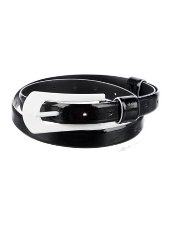 Anne Fontaine Skinny Leather Belt