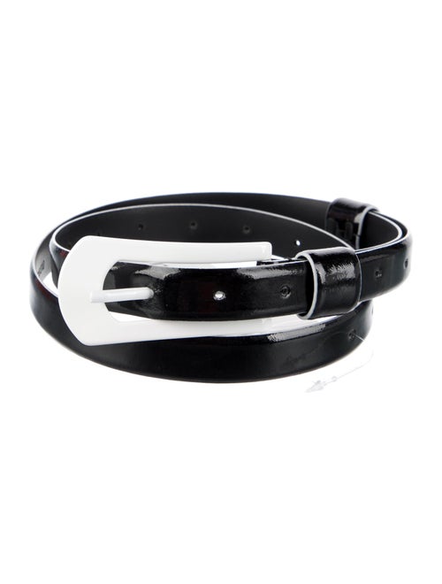 Anne Fontaine Skinny Leather Belt