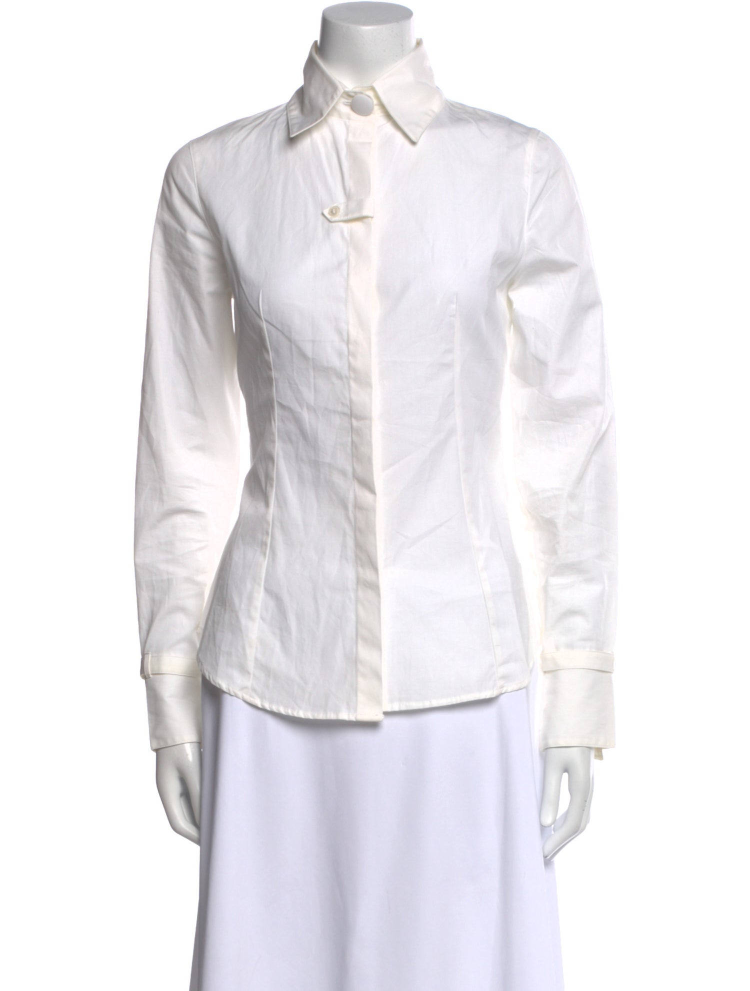 Anne Fontaine Long Sleeve Button-Up Top