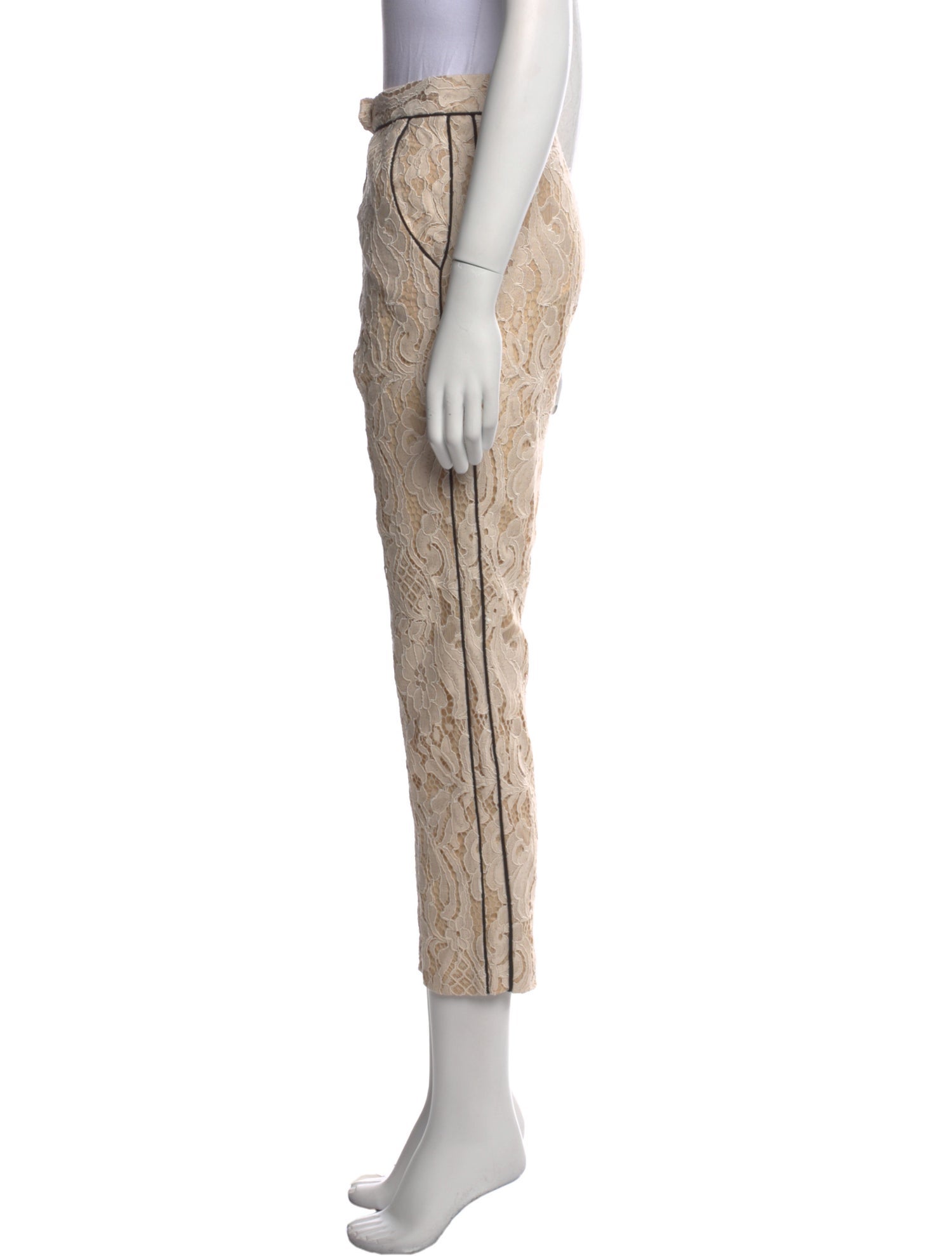 Anne Fontaine Lace Straight Leg Pants