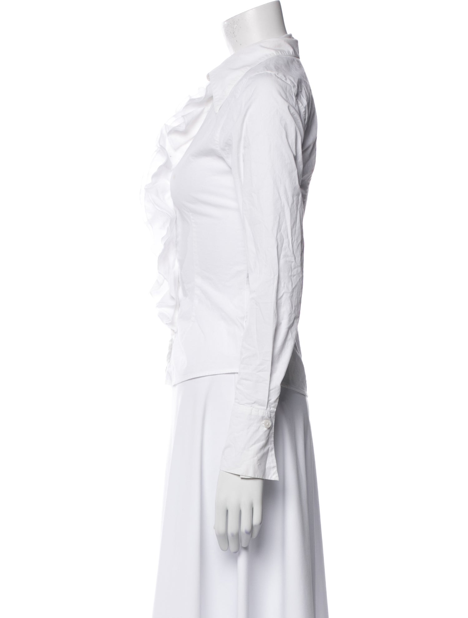 Anne Fontaine Long Sleeve Button-Up Top