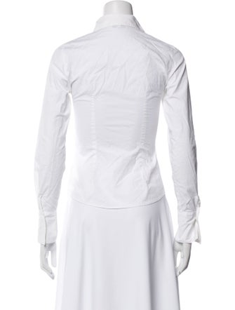 Anne Fontaine Long Sleeve Button-Up Top