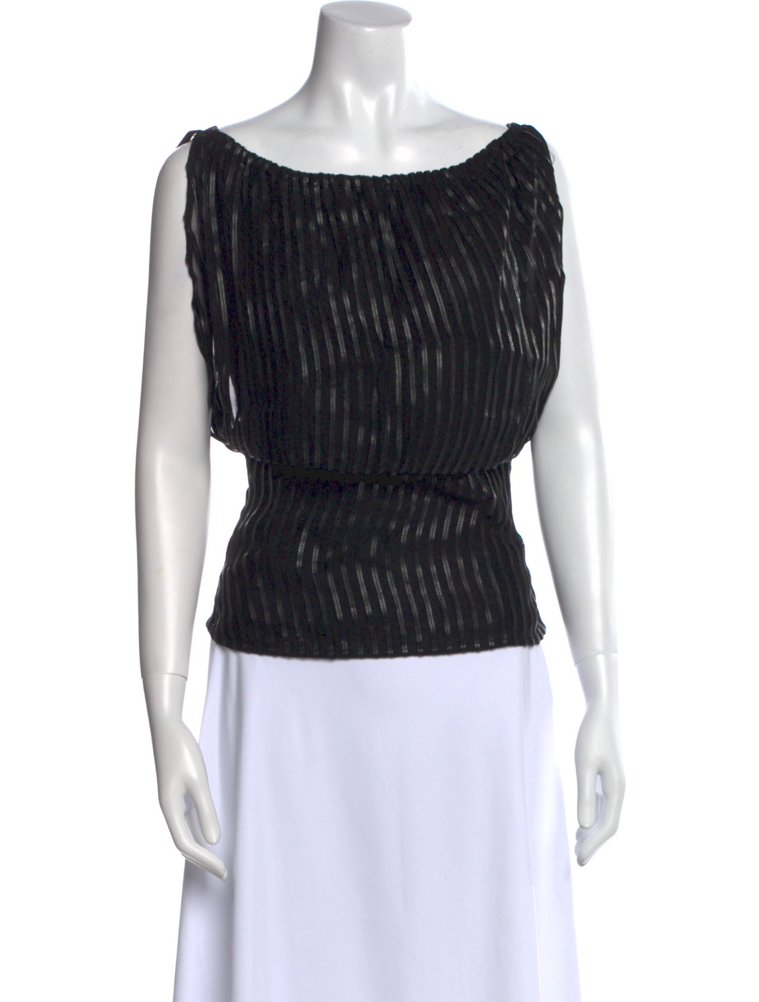 Anne Fontaine Bateau Neckline Sleeveless Top