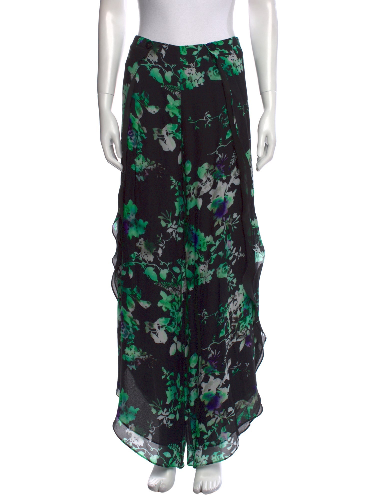 Anne Fontaine Floral Print Wide Leg Pants