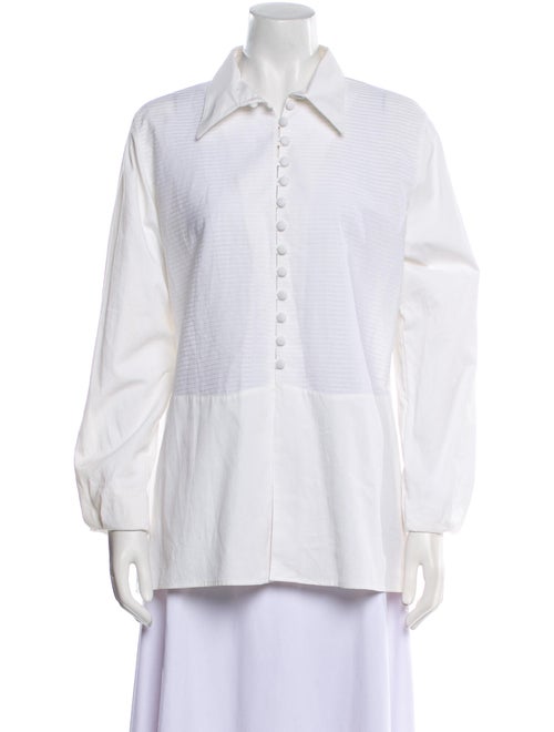 Anne Fontaine Long Sleeve Button-Up Top