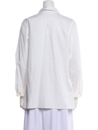 Anne Fontaine Long Sleeve Button-Up Top