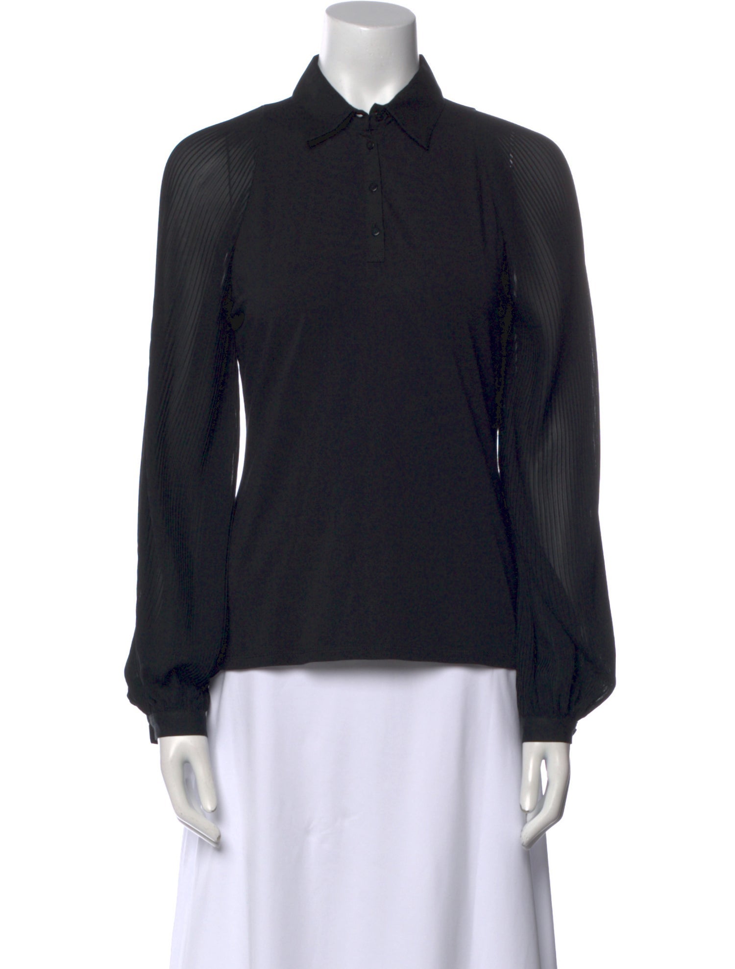 Anne Fontaine Long Sleeve Button-Up Top