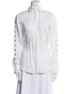 Anne Fontaine Linen Long Sleeve Button-Up Top