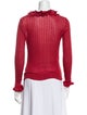 Anne Fontaine V-Neck Long Sleeve Top