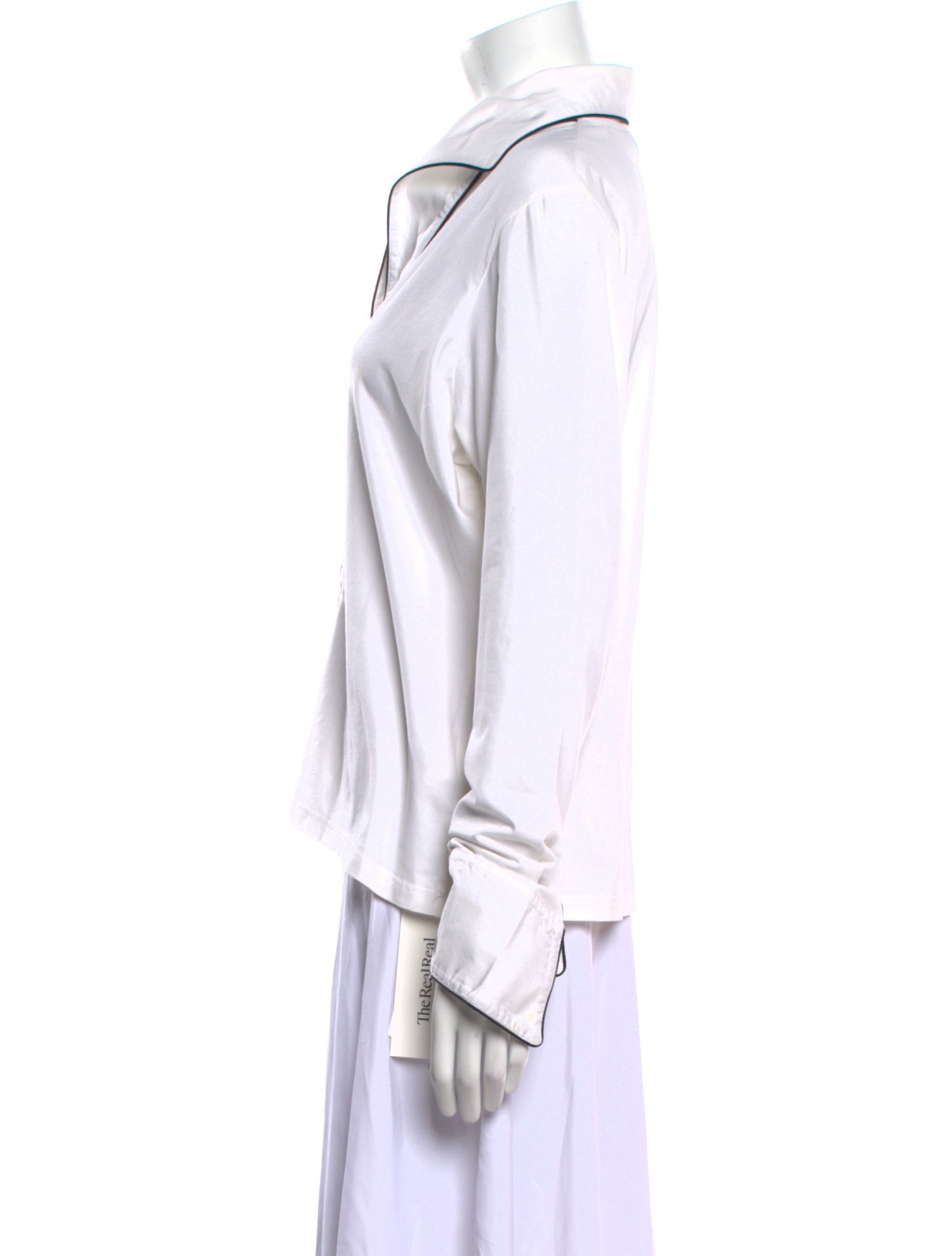 Anne Fontaine Long Sleeve Button-Up Top