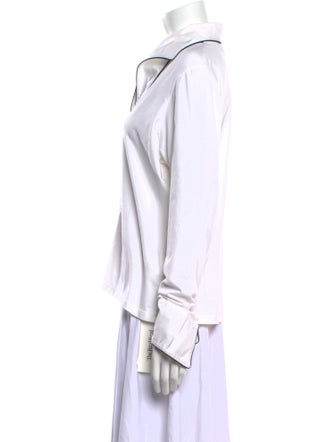 Anne Fontaine Long Sleeve Button-Up Top