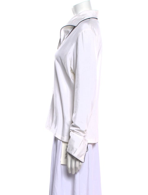 Anne Fontaine Long Sleeve Button-Up Top