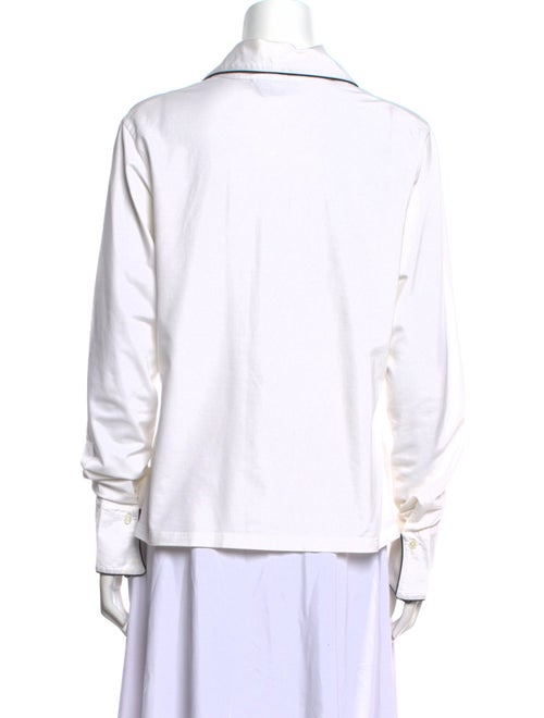 Anne Fontaine Long Sleeve Button-Up Top