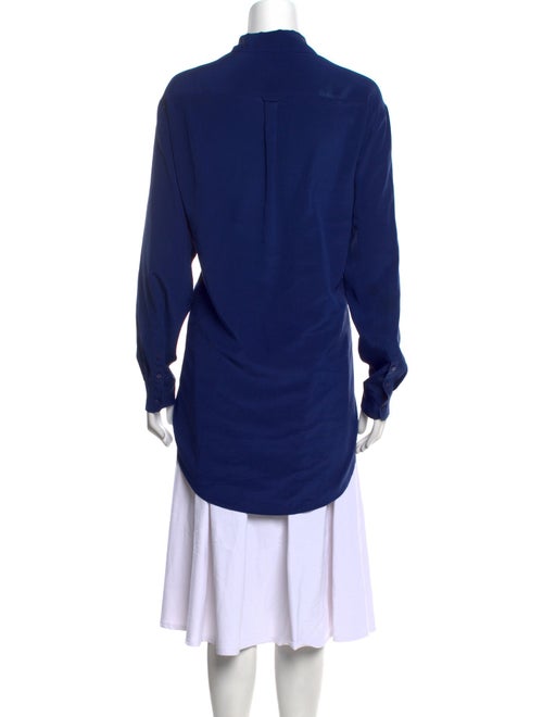 Anne Fontaine Silk Mock Neck Tunic