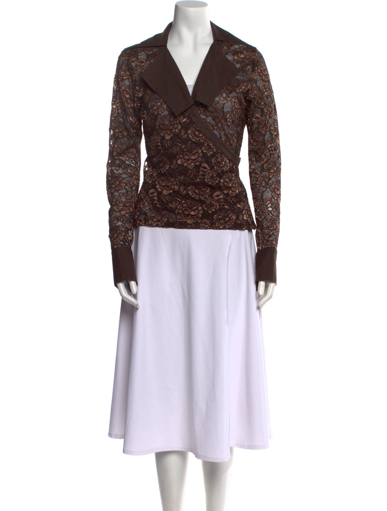 Anne Fontaine Floral Print Long Sleeve Top