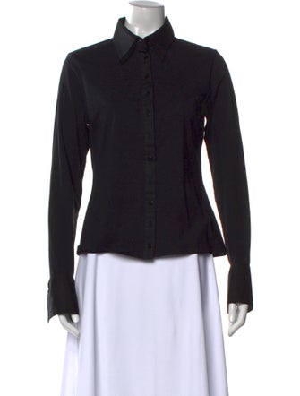 Anne Fontaine Long Sleeve Button-Up Top