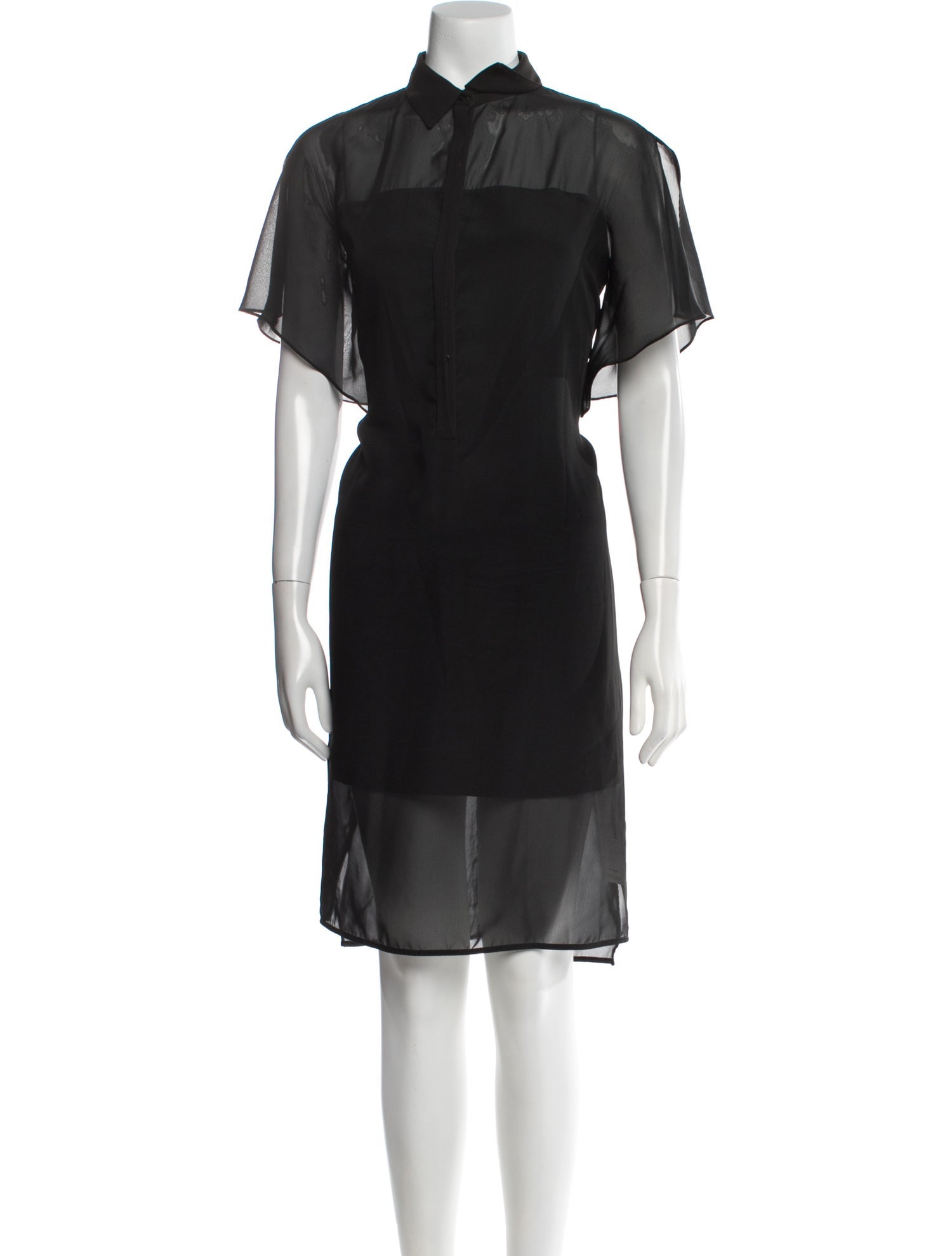 Anne Fontaine Mock Neck Midi Length Dress