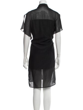 Anne Fontaine Mock Neck Midi Length Dress