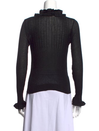 Anne Fontaine V-Neck Long Sleeve Blouse