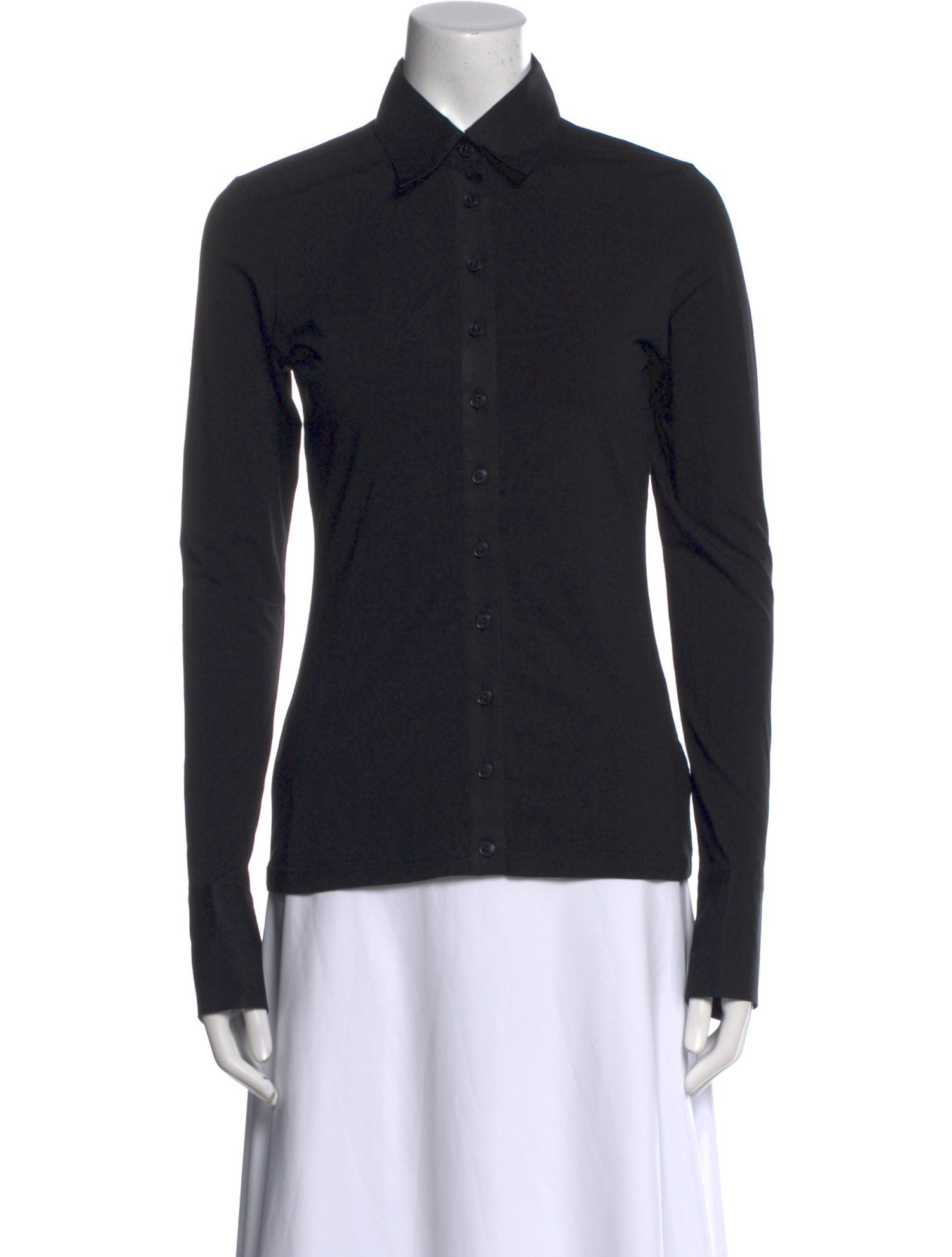 Anne Fontaine Long Sleeve Button-Up Top