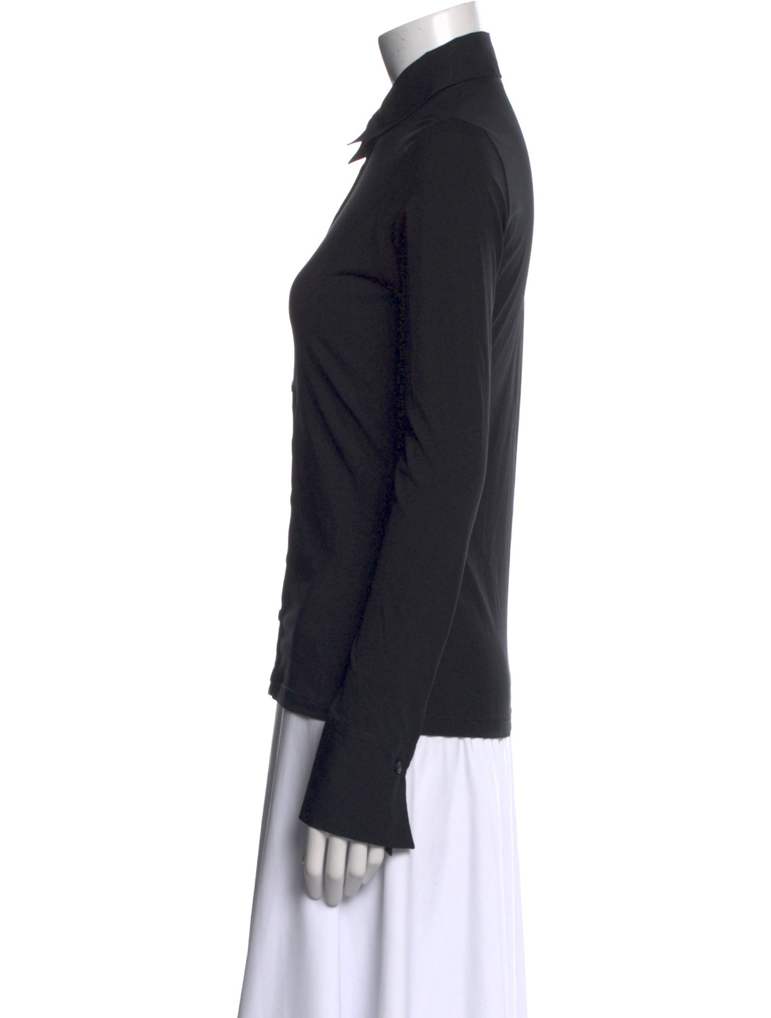 Anne Fontaine Long Sleeve Button-Up Top