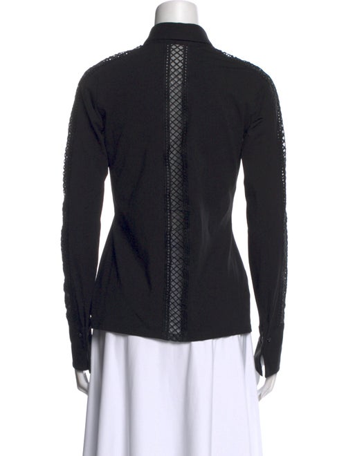 Anne Fontaine Mock Neck Long Sleeve Top