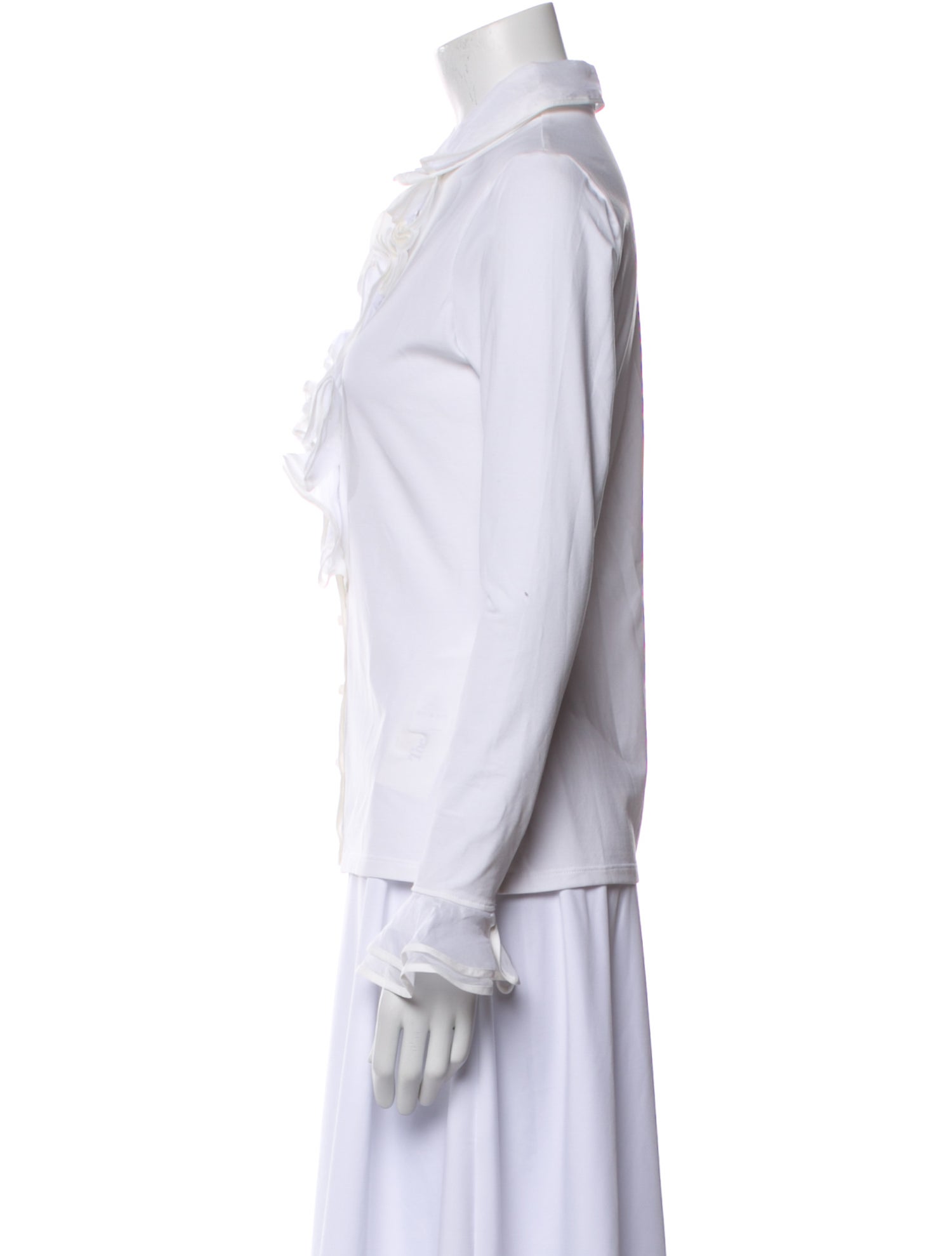 Anne Fontaine Long Sleeve Button-Up Top