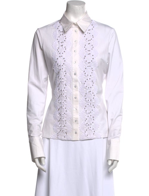 Anne Fontaine Long Sleeve Button-Up Top