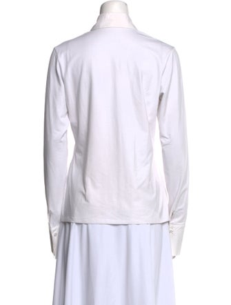 Anne Fontaine Long Sleeve Button-Up Top