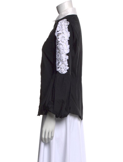 Anne Fontaine Three-Quarter Sleeve Button-Up Top