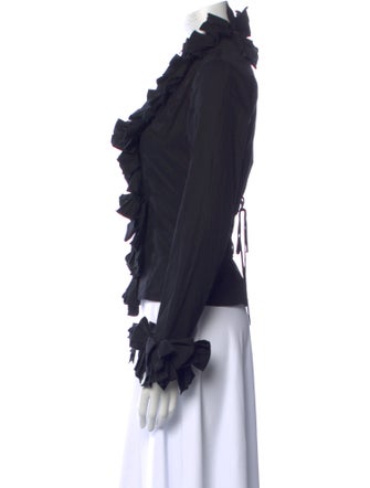 Anne Fontaine V-Neck Long Sleeve Blouse