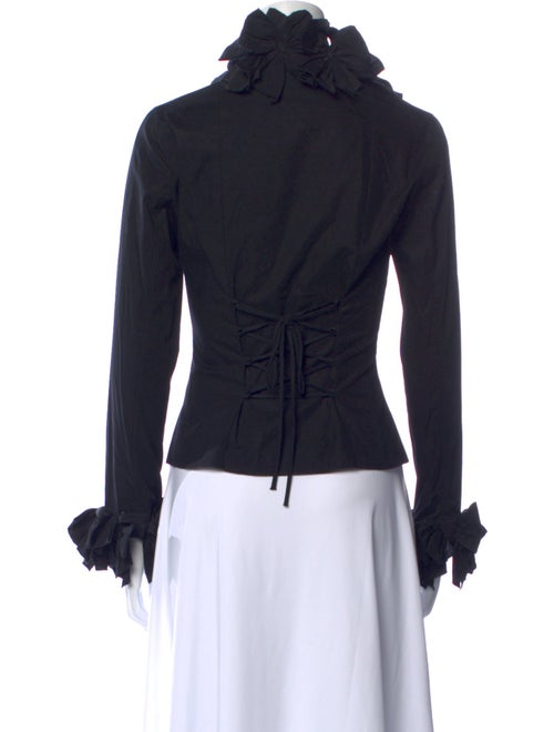 Anne Fontaine V-Neck Long Sleeve Blouse