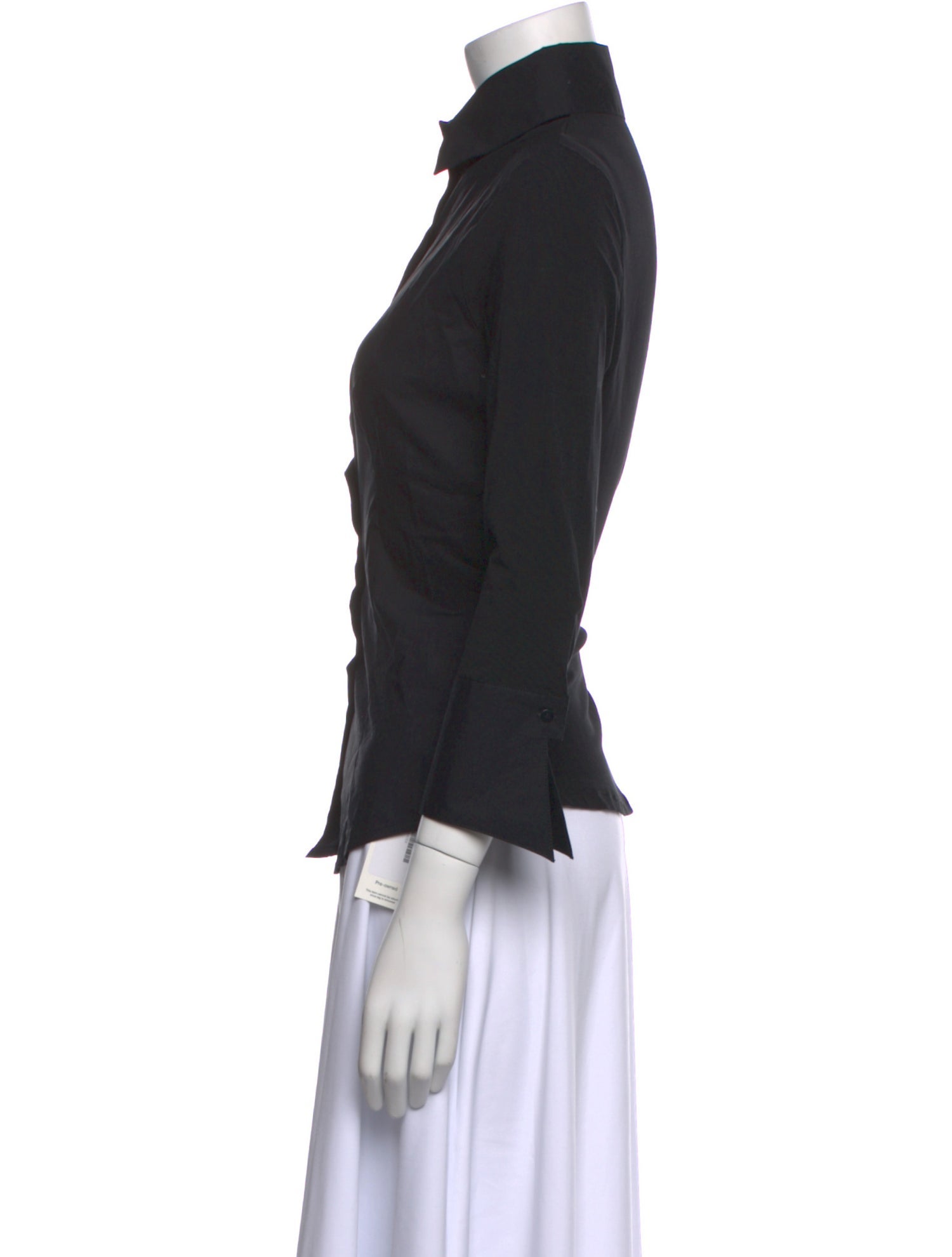 Anne Fontaine Three-Quarter Sleeve Button-Up Top