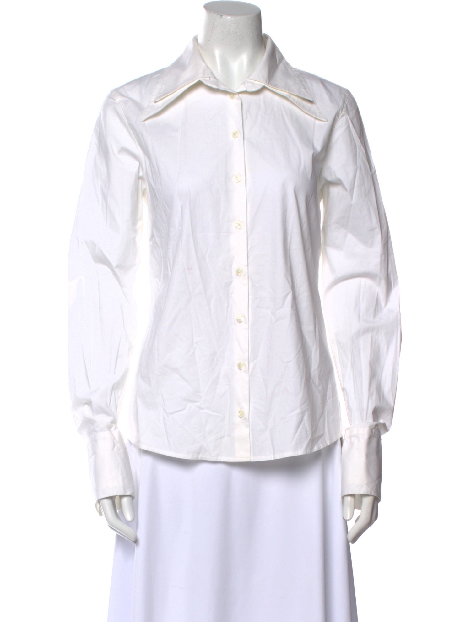 Anne Fontaine Long Sleeve Button-Up Top