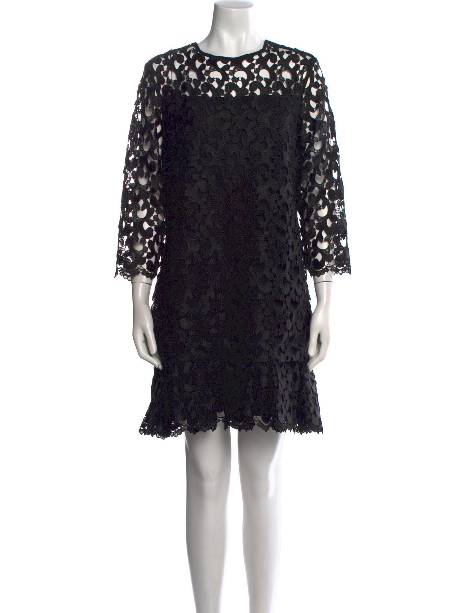 Anne Fontaine Lace Pattern Mini Dress