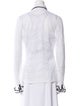 Anne Fontaine V-Neck Long Sleeve Button-Up Top